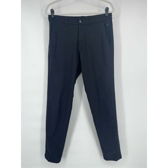 Lululemon Mens Commission Pant Slim Work Warpstreme Black Size 31 Style M5439S - Picture 1 of 10
